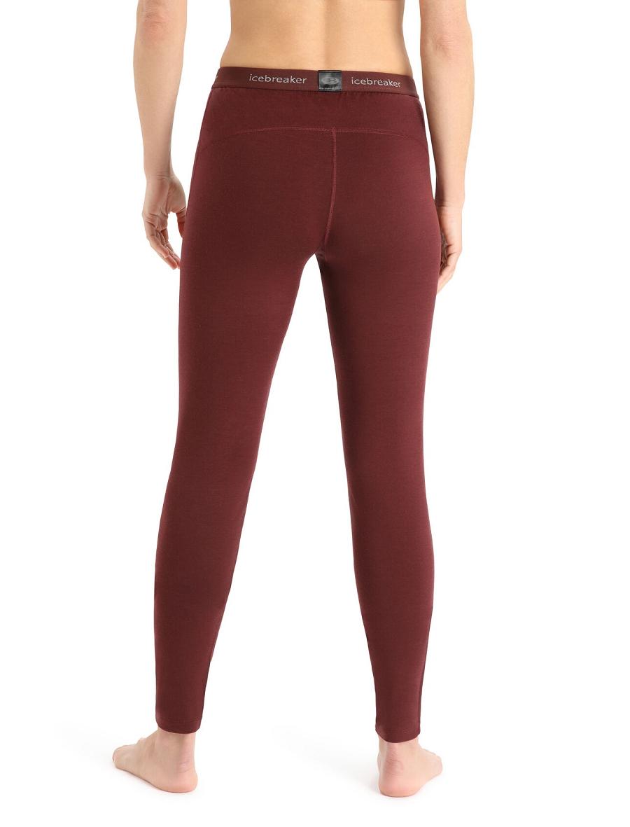 Une pièce Icebreaker Merino 200 Oasis Thermal Leggings Femme Rouge | FR 1769GSOL